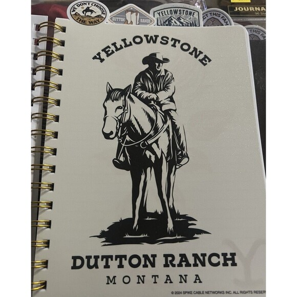 YELLOWSTONE SPIRAL BOUND TABBED JOURNAL BOOK 96 sheets BETH DUTTON, NEW - Picture 2 of 8